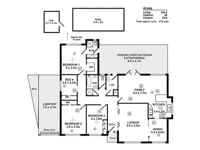 Floorplan of Homely house listing, 47 Capella Drive, Hallett Cove SA