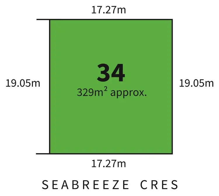 Floorplan of Homely land listing, 34 Seabreeze Crescent, Maslin Beach SA 5170