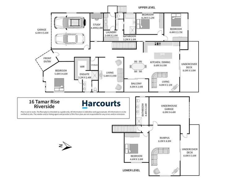 Floorplan of Homely house listing, 16 Tamar Rise, Riverside TAS 7250