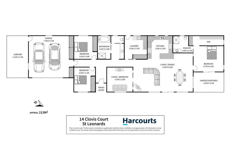 Floorplan of Homely house listing, 14 Clovis Court, St Leonards TAS 7250