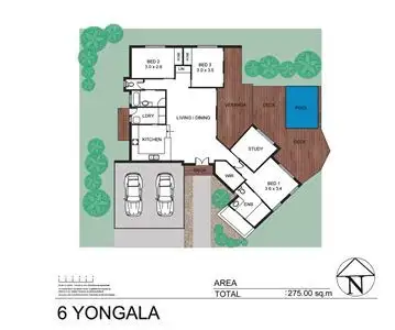 Floorplan of Homely house listing, 6 Yongala Court, Castle Hill QLD 4810