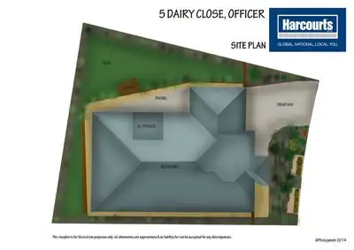Floorplan of Homely house listing, 5 Dairy Close, Officer VIC