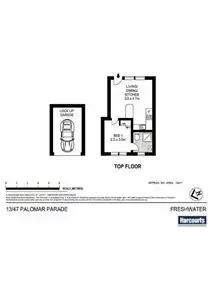 Floorplan of Homely unit listing, 13/47 Palomar Parade, Freshwater NSW