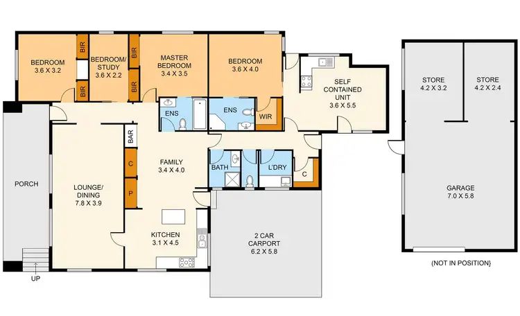 Floorplan of Homely house listing, 1 Baldwin Avenue, Boronia VIC 3155