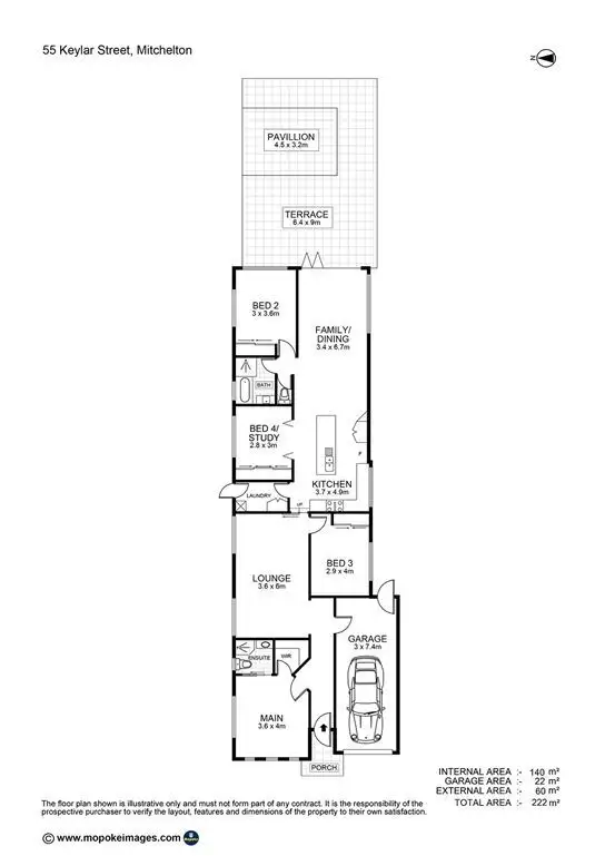 Floorplan of Homely house listing, 55 Keylar Street, Mitchelton QLD 4053