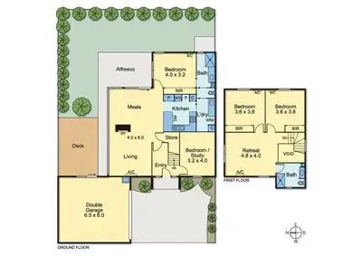 Floorplan of Homely townhouse listing, 27A Creek Road, Mitcham VIC 3132