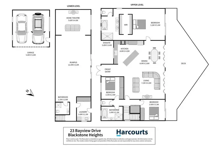 Floorplan of Homely house listing, 23 Bayview Drive, Blackstone Heights TAS 7250
