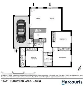 Floorplan of Homely townhouse listing, 21/11 Starcevich Cres, Jacka ACT 2914