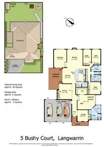 Floorplan of Homely house listing, 5 Bushy Court, Langwarrin VIC