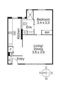 Floorplan of Homely apartment listing, 16/29 George Street, East Melbourne VIC