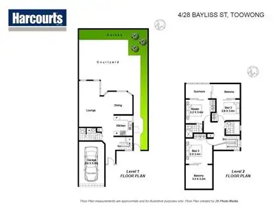Floorplan of Homely townhouse listing, 4/28 Bayliss Street, Toowong QLD