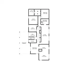 Floorplan of Homely house listing, 12 Langstaffe Drive, Wendouree VIC