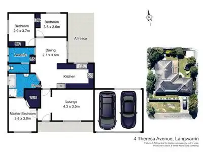 Floorplan of Homely house listing, 4 Theresa Avenue, Langwarrin VIC 3910