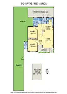Floorplan of Homely unit listing, 5/2 Griffiths Street, Reservoir VIC 3073