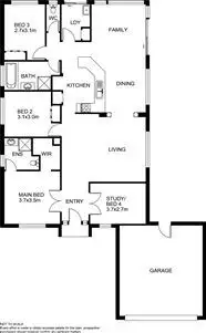Floorplan of Homely house listing, 4 Mingay Place, Cranbourne West VIC 3977