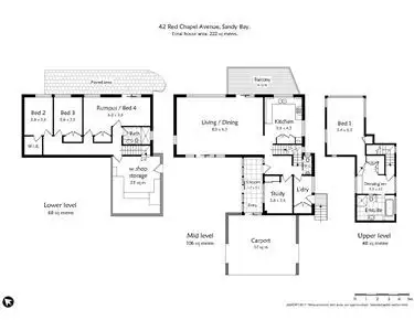 Floorplan of Homely house listing, 42 Red Chapel Avenue, Sandy Bay TAS 7005