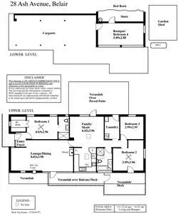 Floorplan of Homely house listing, 28 Ash Avenue, Belair SA 5052