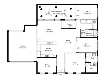 Floorplan of Homely house listing, 4 Tweeddale Avenue, South Brighton SA 5048
