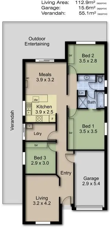 Floorplan of Homely house listing, 45 Market Place, Nairne SA 5252