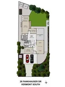 Floorplan of Homely house listing, 26 Fankhauser Drive, Vermont South VIC 3133