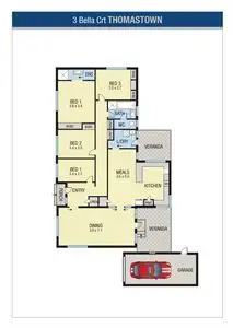 Floorplan of Homely house listing, 3 Bella Court, Thomastown VIC 3074