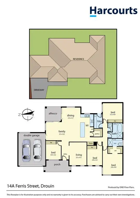 Floorplan of Homely house listing, 14A Ferris Street, Drouin VIC 3818