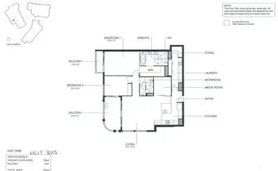 Floorplan of Homely apartment listing, 3092/3029 The Boulevard, Carrara QLD 4211