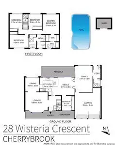 Floorplan of Homely house listing, 28 Wisteria Crescent, Cherrybrook NSW 2126