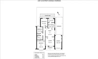 Floorplan of Homely unit listing, 2/4-6 Pratt Avenue, Pooraka SA 5095