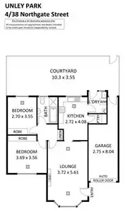 Floorplan of Homely unit listing, 4/38 Northgate Street, Unley Park SA 5061