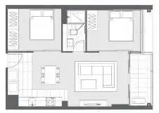 Floorplan of Homely apartment listing, 2801/639 Lonsdale Street, Melbourne VIC 3000