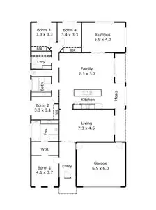 Floorplan of Homely house listing, 80 Ryan Junction Road, Creswick VIC 3363