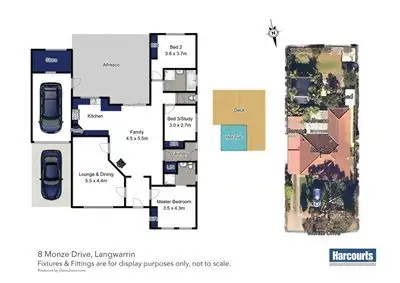 Floorplan of Homely house listing, 8 Monze Drive, Langwarrin VIC 3910