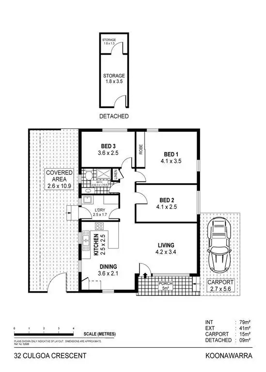 Floorplan of Homely house listing, 32 Culgoa Crescent, Koonawarra NSW 2530