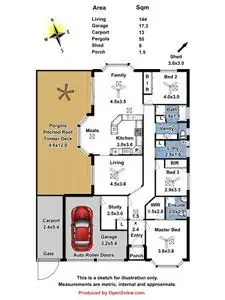 Floorplan of Homely house listing, 5 Palamountain Drive, Evanston Park SA 5116