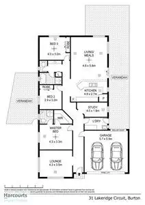 Floorplan of Homely house listing, 31 Lakeridge Circuit, Burton SA 5110
