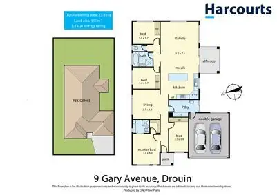Floorplan of Homely house listing, 9 Gary Avenue, Drouin VIC 3818