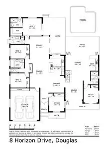 Floorplan of Homely house listing, 8 Horizon Drive, Douglas QLD 4814