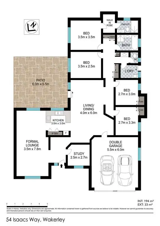 Floorplan of Homely house listing, 54 Isaacs Way, Wakerley QLD 4154