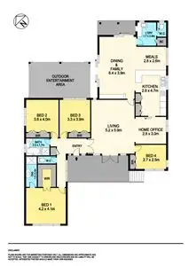 Floorplan of Homely house listing, 2 Heather Avenue, Mount Clear VIC 3350
