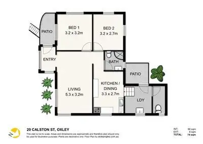 Floorplan of Homely house listing, 20 Calston Street, Oxley QLD 4075