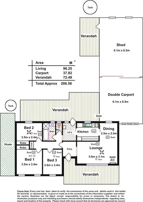 Floorplan of Homely house listing, 7 Miller Crescent, Parafield Gardens SA 5107