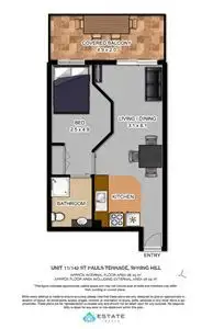 Floorplan of Homely unit listing, 11/142 St Pauls Terrace, Spring Hill QLD 4000
