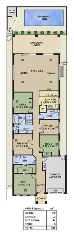 Floorplan of Homely house listing, 31 Savas Road, Rostrevor SA 5073