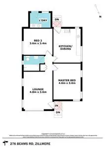 Floorplan of Homely house listing, 276 Beams Road, Zillmere QLD 4034