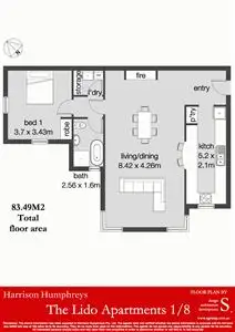 Floorplan of Homely apartment listing, The Lido Apartments, Launceston TAS 7250