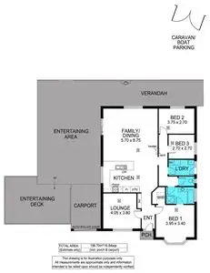 Floorplan of Homely house listing, 65 Warburton Drive, Woodcroft SA 5162