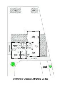 Floorplan of Homely house listing, 23 Dansie Crescent, Brahma Lodge SA 5109