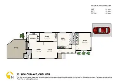 Floorplan of Homely house listing, 231 Honour Avenue, Chelmer QLD 4068