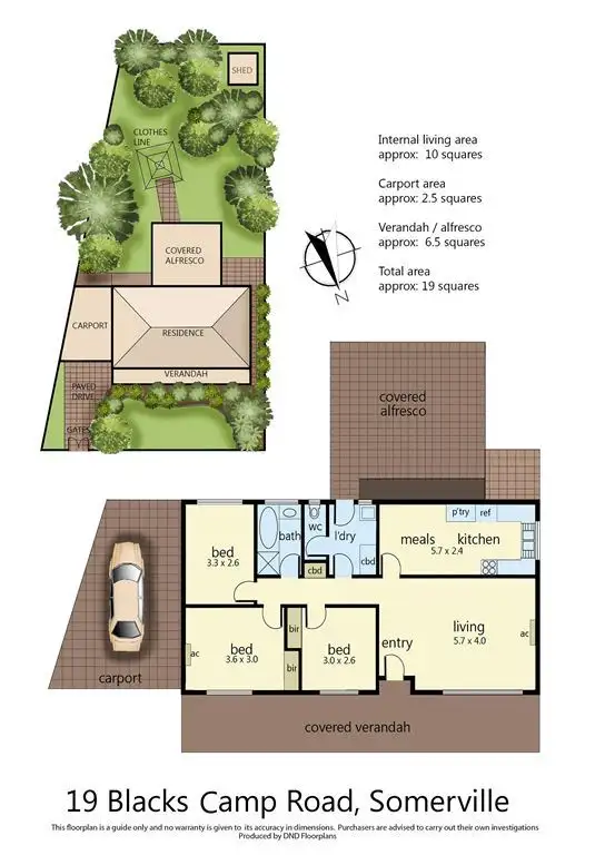 Floorplan of Homely house listing, 19 Blacks Camp Road, Somerville VIC 3912